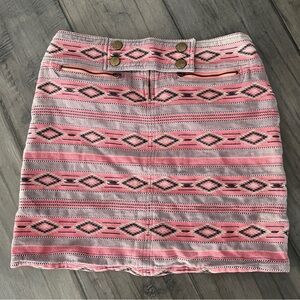 Tasha Polizzi Southwestern Mini Skirt - Size Medium